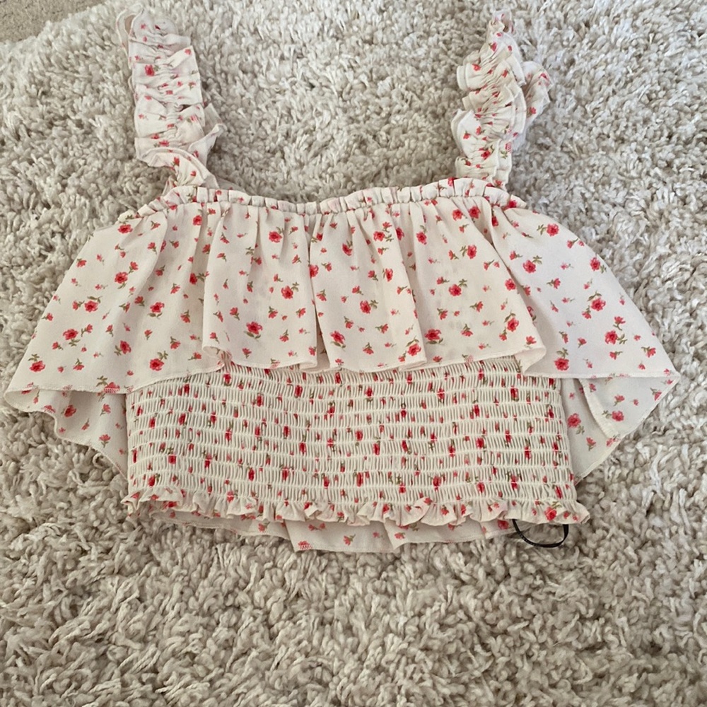 floral tank top